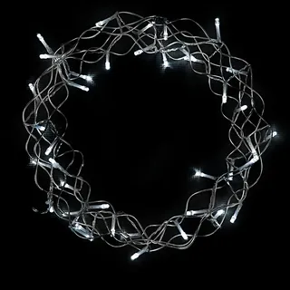 Lex LED Metallkranz grobmaschig, kaltweiß, Ø 30 cm, 40 LEDs