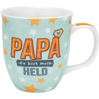 Tasse Motiv "Papa": Tasse mit Geschenktag und mit bedrucktem Henkel