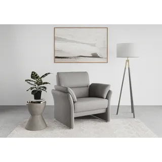 DOMO collection Cocktailsessel Pina Mikrofaser 99 x 95 x 88 cm Dunkelgrau