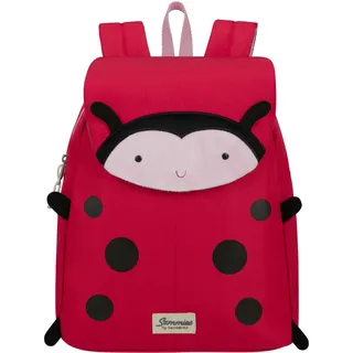 Kinderrucksack SAMSONITE "Happy Sammies ECO, S+, Ladybug Lally", Jungen, Gr. B/H/T: 25,5cm x 33cm x 19cm, rot (ladybug lally), Polyester, Rucksäcke Kinderrucksack, Kindergartenrucksack Kinderfreizeitrucksack Kinder-Backpack