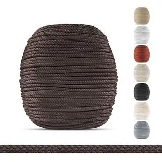 Jalousieschnur 2,2 mm – Dunkelbraun – 20m – Ersatzschnur Jalousie/Plissee | Geeignet für Jalousien aus Holz, Bambus und Aluminium sowie für Bambusrollos