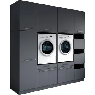 laundreezy Mehrzweckschrank-Set »Laundreezy, 8-tlg. Mehrzweckschrank-Set B/H/T 235/238/68 cm« 8 Stk. tlg.
