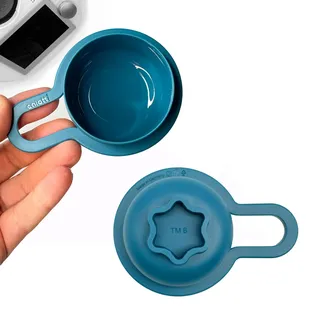 Calotti® Cup mit Mehrfachfunktion, 2 Stück: Messbecher, Deckelverschluss und Teigblume. kompatibel mit Thermomix TM6 und TM5. Made in Germany