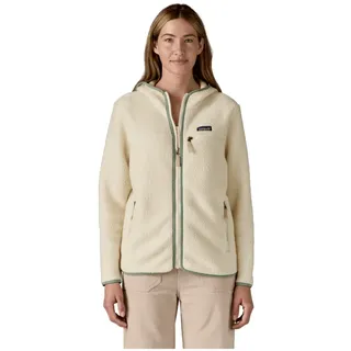 Patagonie Damen Retro Pile Hoody Natural/ Ellwood Green - XS