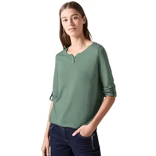 Cecil Damen 313172 Fenja T-Shirt, Raw Salvia Green, L EU