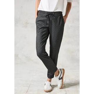 Cecil Stoffhose »Style TRACEY«, im Herringbone Look deep charcoal grey XXL / grau