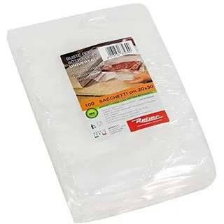 REBER 6723N, Packung Mit 100 Gekräuselten Vakuumbeuteln 20x30 cm,