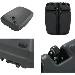 vidaXL Sonnenschirmständer Schwarz - Sonnenschirmständer - Schirmständer - Schirmhalter - Sonnenschirm Ständer - Schwarz