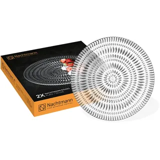 Nachtmann Ethno Platzteller Ø 23 cm transparent/weiß 2er Set