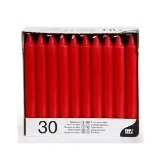 Papstar Tafelkerzen 19,6 cm rot 120 St.