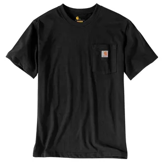 CARHARTT Workwear Pocket T-Shirt mit Tasche, Schwarz, L