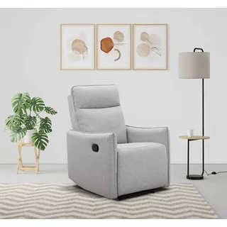 dorel home Relaxsessel Lugo Polyester 71 x 102 x 86 cm Grau mit Schlaffunktion
