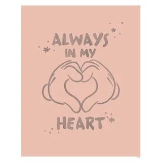 Komar Bild »Mickey Endless Love« Disney 1 Stk. tlg. Wandbild zur Dekoration im Kinderzimmer - ohne Rahmen, rosa