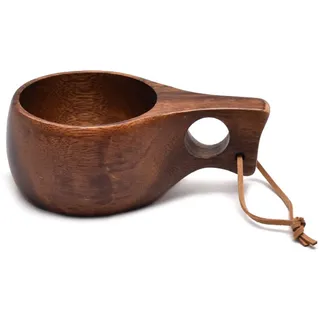 210 ml Outdoor Holzbecher Kuksa Camping Tasse Kaffee Milch Tassen Akazienholz Trinkgeschirr Bushcrafts Artefakt Küche