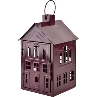 MONDEX Hauslaterne Metall Roger Roger 20,3 x 20 x H33,8 cm Metallfarben 1 Stk. - Violett