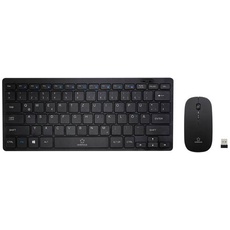 Bild RF-KMC-410 Kabellos Tastatur, Maus-Set Deutsch, QWERTZ Schwarz