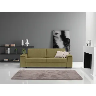 Egoitaliano Schlafsofa »Cecilia, modern & elegant, erstklassiger Sitzkomfort, Dauerschläfer« inkl. Matratze und hochwertigem Metallbettrahmen, toller Schlafkomfort, grün