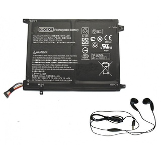 amsahr DO02XL-03 Ersatzakku HP DO02XL, Pavilion x2 10-j025tu, K5C46PA (3.8V, 33Wh, 8390mAh, 4 Zellen) - Inklusive Stereo-Ohrhörer schwarz