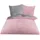 Wendebettwäsche Superflausch Rosa 135 x 200 cm + 80 x 80 cm