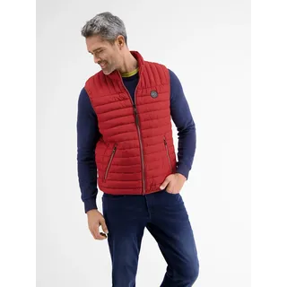 Steppweste LERROS "Steppweste", Herren, Gr. S, rot (indian rot), 100% Polyester, Westen Steppweste