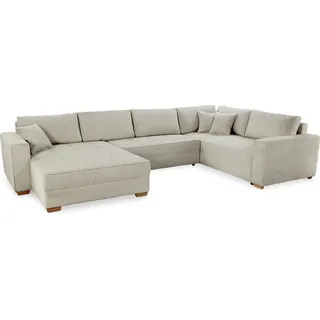 Wohnlandschaft mit Funktion BRIXEN - Beige, Braun