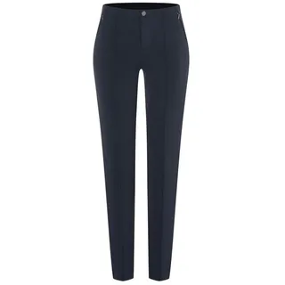 MAC Damen-Hose Slim Fit Anna Zip New in Dunkelblau-D46 / L28