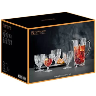 Nachtmann Noblesse 5er Set transparent", Erhöhte Bruchfestigkeit, Kristallglas, spülmaschinenfest,