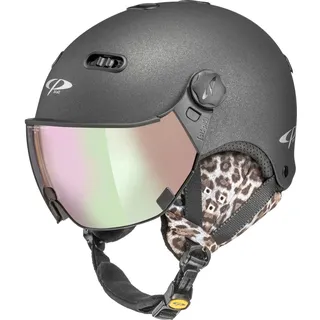CP Helmets Carachillo dl vario water pink mirror black sparkling s.t. with leo ears 56-58