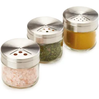 Metaltex Gewürzstreuer 100 ml Silber unbefüllt