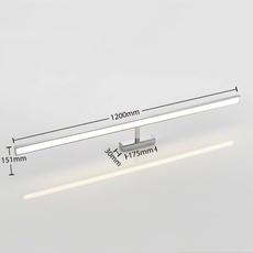 Bild von Jukka LED-Spiegelleuchte Badezimmer 120 cm
