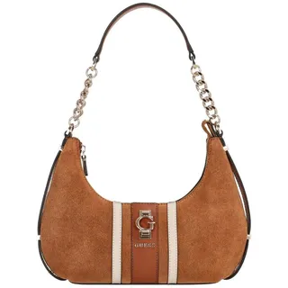 GUESS Schultertasche Erenia Top Zip Shoulder Bag Cognac Multi