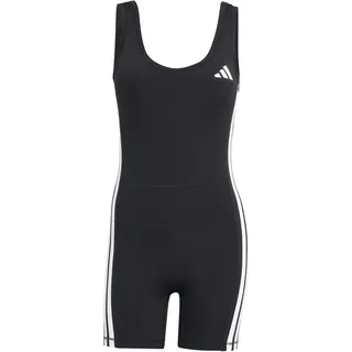 adidas Women's Optime Essentials Onesie 3-Stripes, black/white, S