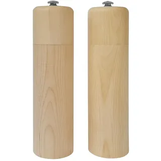 Erst-Holz Salz und Pfefferstreuer aus Zirbenholz, Salz- und Pfeffermühle V-40.10-031Doppelpack