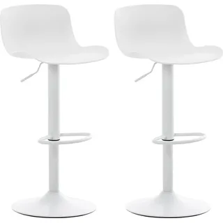 CLP 2er Set Barhocker Almada drehbar und höhenverstellbar.,schwarz - Schwarz