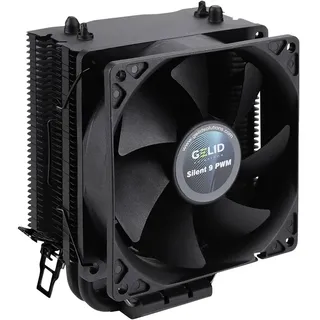 Gelid Solutions Black Frore - 2 Power-Heatpipes - 92mm-PWM-Lüfter - Hochwertige Schwarze elektrophoretische Beschichtung - Schwarz