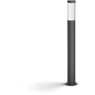Philips Wegeleuchte Edelstahl 80,0 cm inkl. E27 LED-Lampe grau