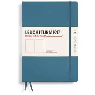 Leuchtturm1917 Composition Hardcover, 219 nummerierte Seiten, Stone Blue, Blanko