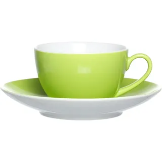 Ritzenhoff & Breker Kaffeetasse mit Untertasse 0,2 l Grün 2 St.