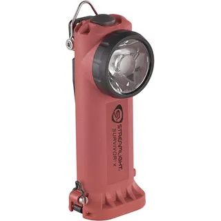 Streamlight 90973 Survivor X LED Winkellampe, 250-Lumen, 50,000-Candela, ATEX-zertifiziert, Schwenkbare Professionelle Einsatzlampe für Feuerwehr und Industrie, Orange