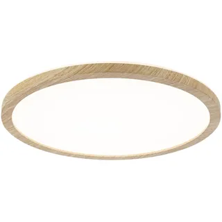 Paulmann Atria Shine 1 rund 29,3 cm Holzoptik