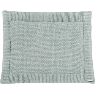 Meyco 2793084 Laufgittereinlage - Boxmatratze - Spieldecke - Grobstrick - Relief Mixed Stone Green 77x97 cm, 77x97cm