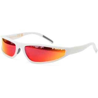 SHEEN KELLY Polarisierte TR90 Wraparound Sport Sonnenbrille Damen Herren | Sonnenbrille Schmalem Rahmen Ultraleicht Futuristisch Spiegelgläser Fahren/Laufen/Radfahren
