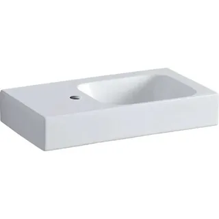 Geberit iCon Waschtisch 530 × 310 mm, weiß, Ablagefläche links, 124153600, Farbe: Weiß, mit KeraTect