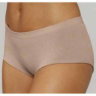 Hipster LASCANA, Damen, Gr. 48/50, braun (toffee), Jersey, Obermaterial: 58% Baumwolle, 39% Polyamid, 3% Elasthan, körpernah, Unterhosen Hipster, aus angenehm weicher Baumwolle