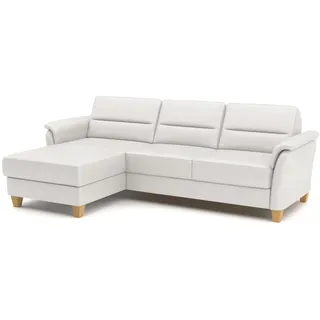 Home Affaire Ecksofa »Palmera«, Federkern, Bettfunktion + Bettkasten, weiß