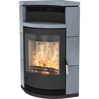 Fireplace Lyon Kaminofen Speckstein Schwarz 8 kW