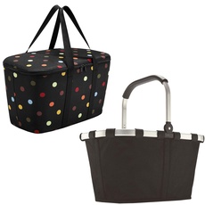 reisenthel Set carrybag black BK7003 +coolerbag dots UH7009