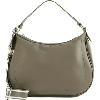 Ted Baker Leder Schultertasche Umhängetasche Lyshia Webbing Leather Hobo Bag Taupe - Taupe, Grau