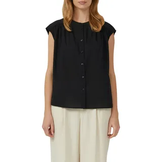 s.Oliver Blusentop mit Spitzen Detail, schwarz