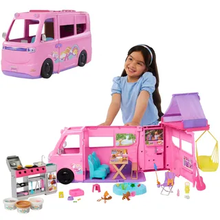 Mattel Puppenauto Barbie Super Abenteuer-Camper mehrfarbig HRJ78